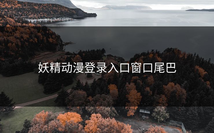 妖精动漫登录入口窗口尾巴
