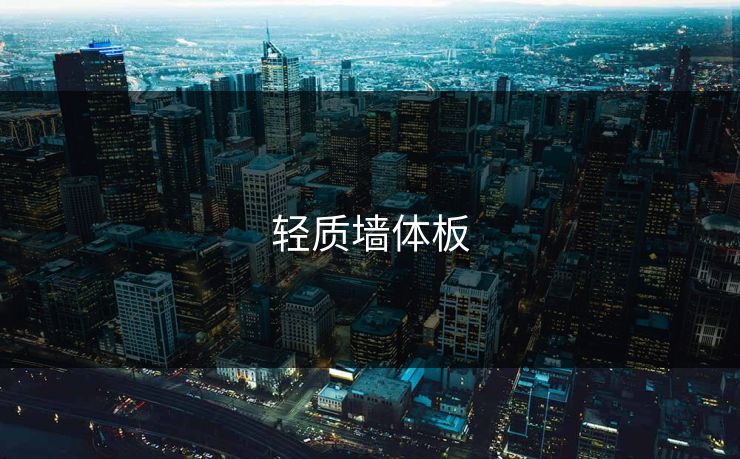 轻质墙体板