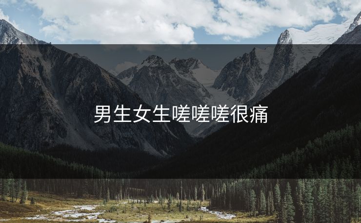 男生女生嗟嗟嗟很痛